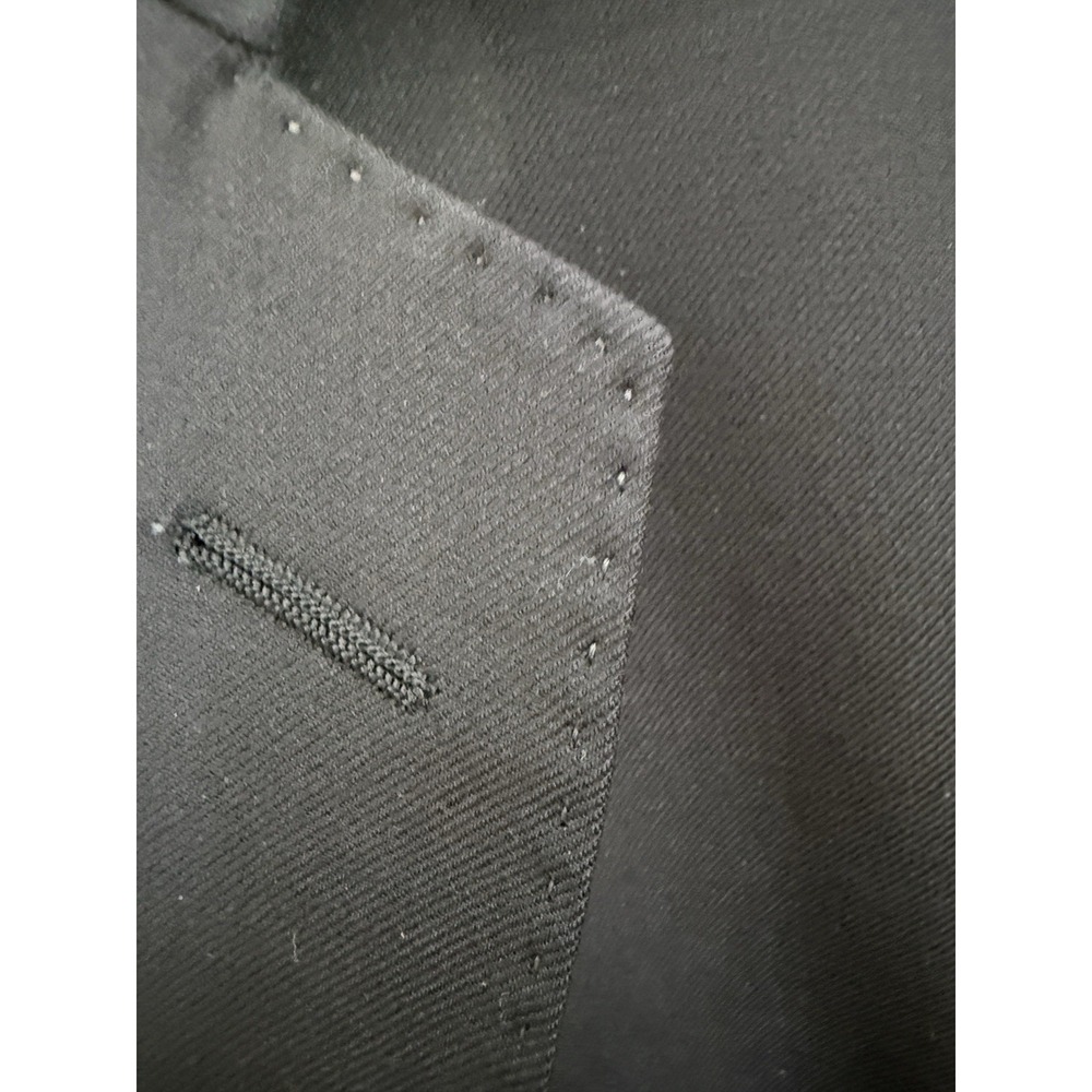 Sam Surin Bespoke Tailor Super 150's Fine Italian Wool Navy‎ Sport Coat 48L Luxe - Picture 8 of 14